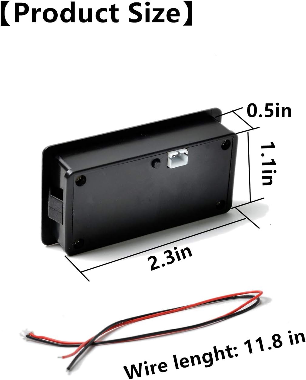 Care Flash Alarm Green LCD Impermeable Monitor de capacidad de batería Medidor de Medidor,12V24V36V48V Indicador de estado de la batería de