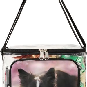Border Collie – Bolsa transparente para perro, bolsas transparentes para mujer, mochila transparente, bolsa transparente, bolsa de almuerzo Border Collie – Bolsa transparente para perro, bolsas transparentes para mujer, mochila transparente, bolsa transparente, bolsa de almuerzo
