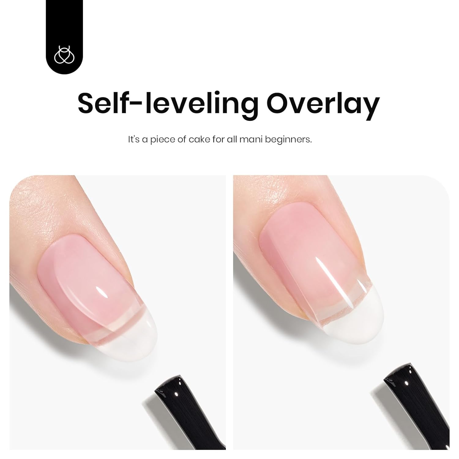 Beetles – Esmalte de uñas de gel transparente para uñas, gel base de color transparente 2 en 1, esmalte de uñas transparente Beetles, gel base de
