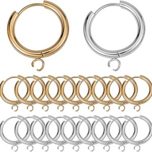 SUNNYCLUE Ganchos para pendientes Huggie Hoop SUNNYCLUE Ganchos para pendientes Huggie Hoop