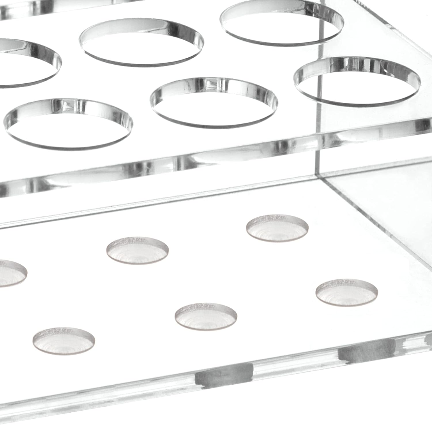 HBlife Soporte magnético acrílico para marcadores de borrado en seco, soporte de pared, 10 ranuras para pizarra blanca para oficina, escuela y