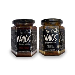 NAIOS SALSA MACHA 2 PACK (Extra PicanteOriginal) Hecho a mano con 7 tipos diferentes de semillas y aceite de aguacate premium NAIOS SALSA MACHA 2 PACK (Extra PicanteOriginal) Hecho a mano con 7 tipos diferentes de semillas y aceite de aguacate premium