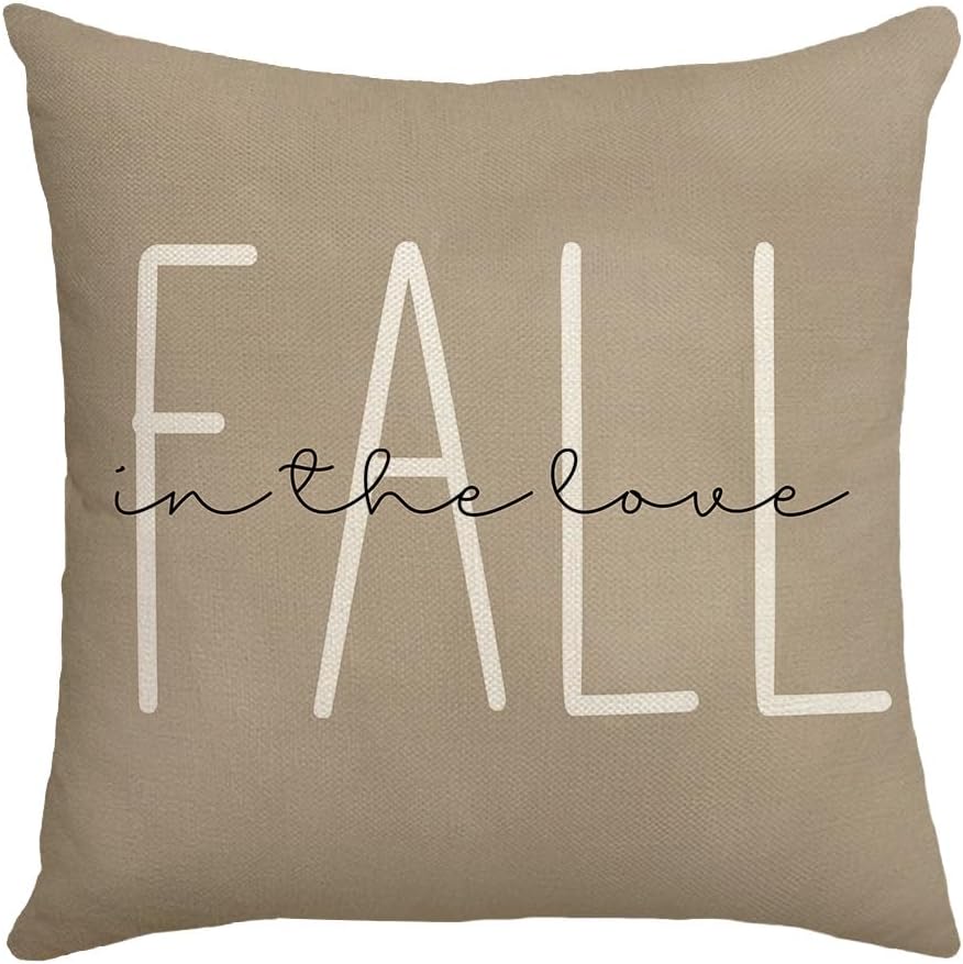 Juego de 4 fundas de almohada de otoño de 17.7 in x 17.7 in, fundas de almohada de calabaza para exteriores, para decoración del hogar, sofá y sofá