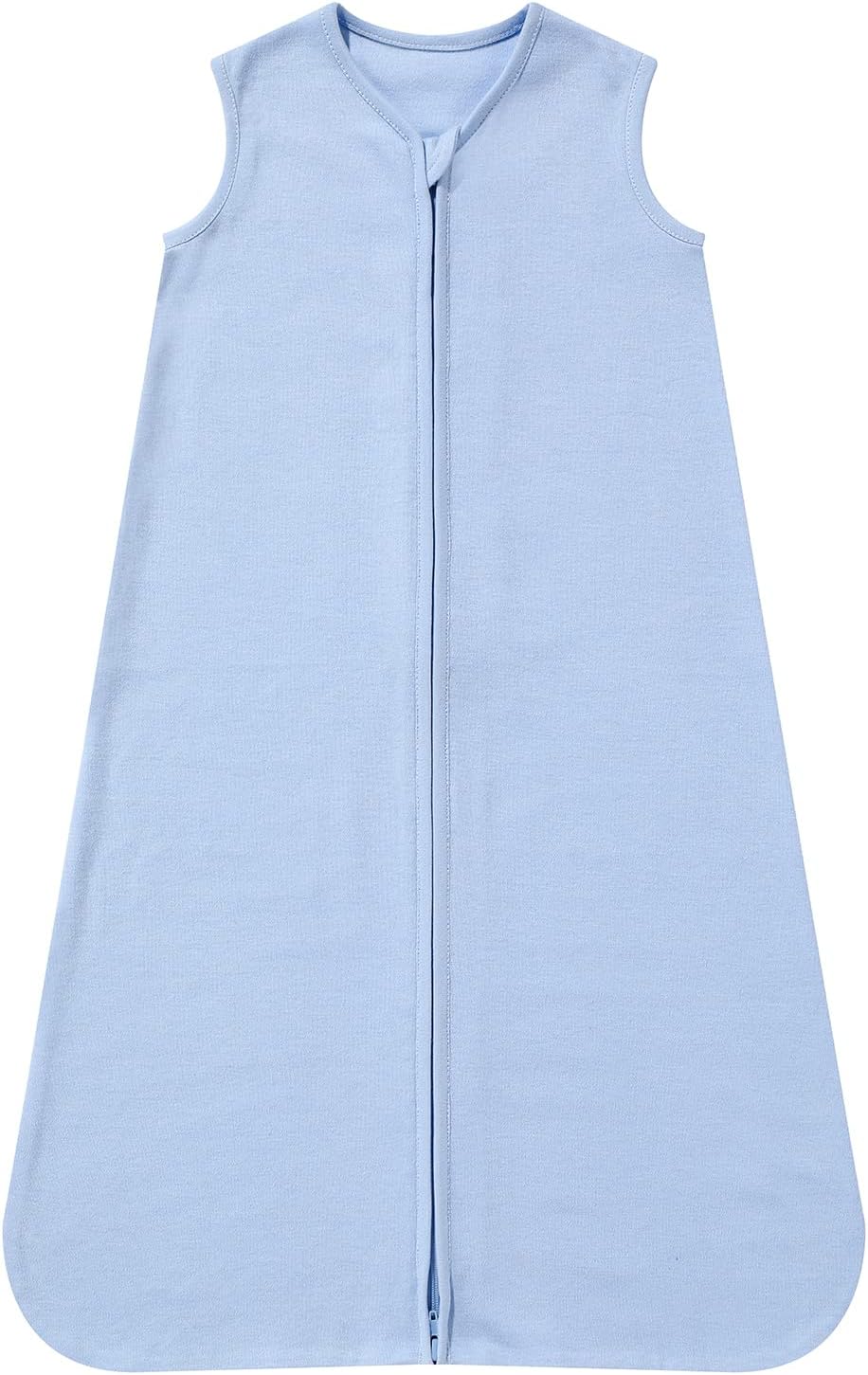 DaysU Saco de dormir de algodón para bebé, saco de dormir para bebé con cremallera bidireccional, manta para bebés recién nacidos, niños y niñas