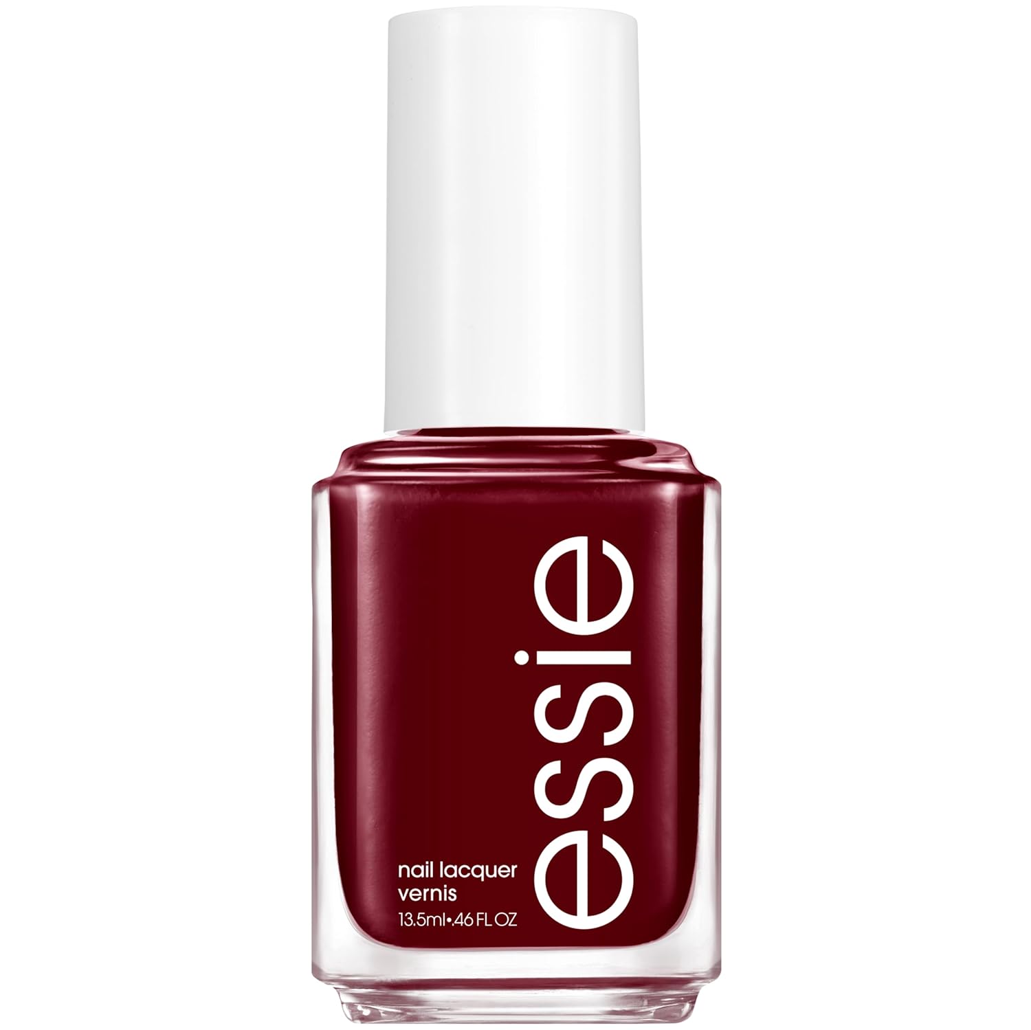 essie – Esmalte de uñas con calidad de centro de manicura, vegano, otoño de 2023, rojo rubí oscuro, Full Blast, 0.46 onzas líquidas