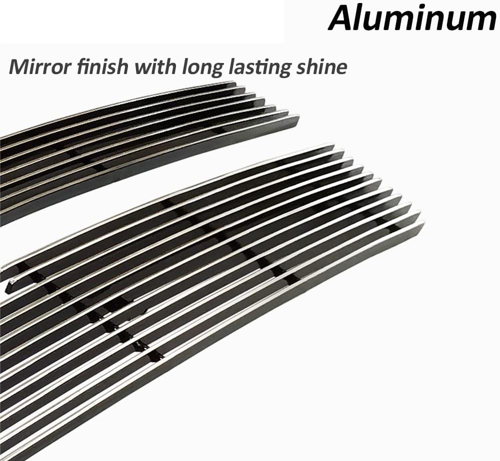 Inserto de parrilla delantera para Chevy Silverado 15002005-2006 2500HD3500 superior Chrome Billet Aluminio Rejilla Cubierta Replament