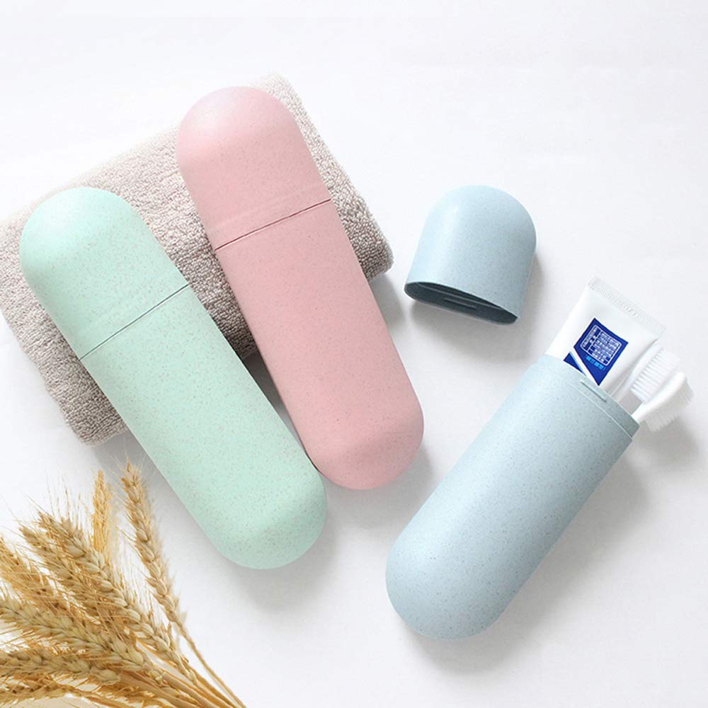 Caja portátil para cepillos de dientes de viaje, estuche para senderismo, camping, proteger, caja de almacenamiento, cubierta de cepillo de dientes