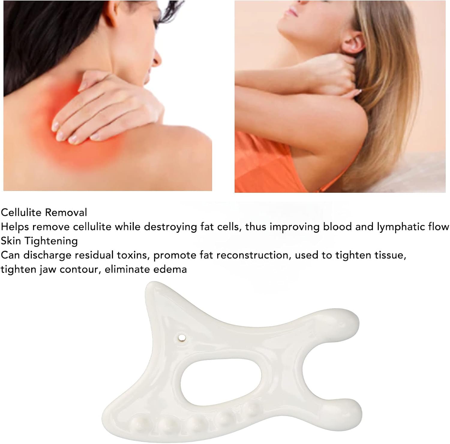 Herramienta de masaje de raspado, herramienta de masaje Guasha, herramienta de guasha, herramienta de raspado de cerámica Gua Sha, herramientas de