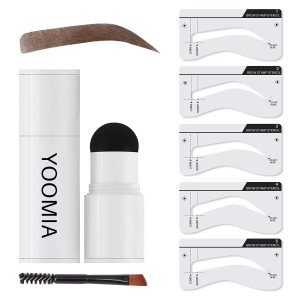 YOOMIA Kit de plantillas de sellos para cejas, impermeable, kit de moldeo de cejas de larga duración en polvo de sombra de línea capilar (rubio) YOOMIA Kit de plantillas de sellos para cejas, impermeable, kit de moldeo de cejas de larga duración en polvo de sombra de línea capilar (rubio)