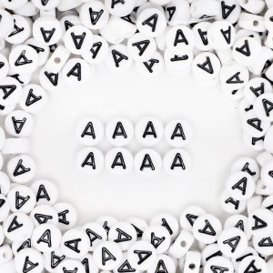 500 cuentas de letras A, cuentas de letras para hacer pulseras, cuentas del alfabeto, cuentas Kandi, cuentas de letras vocales redondas para hacer 500 cuentas de letras A, cuentas de letras para hacer pulseras, cuentas del alfabeto, cuentas Kandi, cuentas de letras vocales redondas para hacer