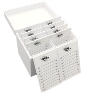 Caja de almacenamiento de pestañas acrílicas de 10 capas, organizador de maquillaje, pestañas postizas, soporte de paleta de pegamento, extensión de Caja de almacenamiento de pestañas acrílicas de 10 capas, organizador de maquillaje, pestañas postizas, soporte de paleta de pegamento, extensión de