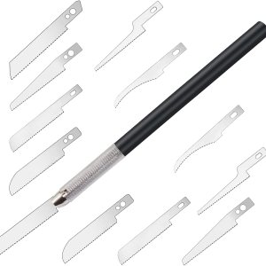 AUTIDEFY Juego de sierra manual de modelo, mini hoja de sierra, con 12 hojas de sierra de corte, adecuado para modelar hecho a mano AUTIDEFY Juego de sierra manual de modelo, mini hoja de sierra, con 12 hojas de sierra de corte, adecuado para modelar hecho a mano