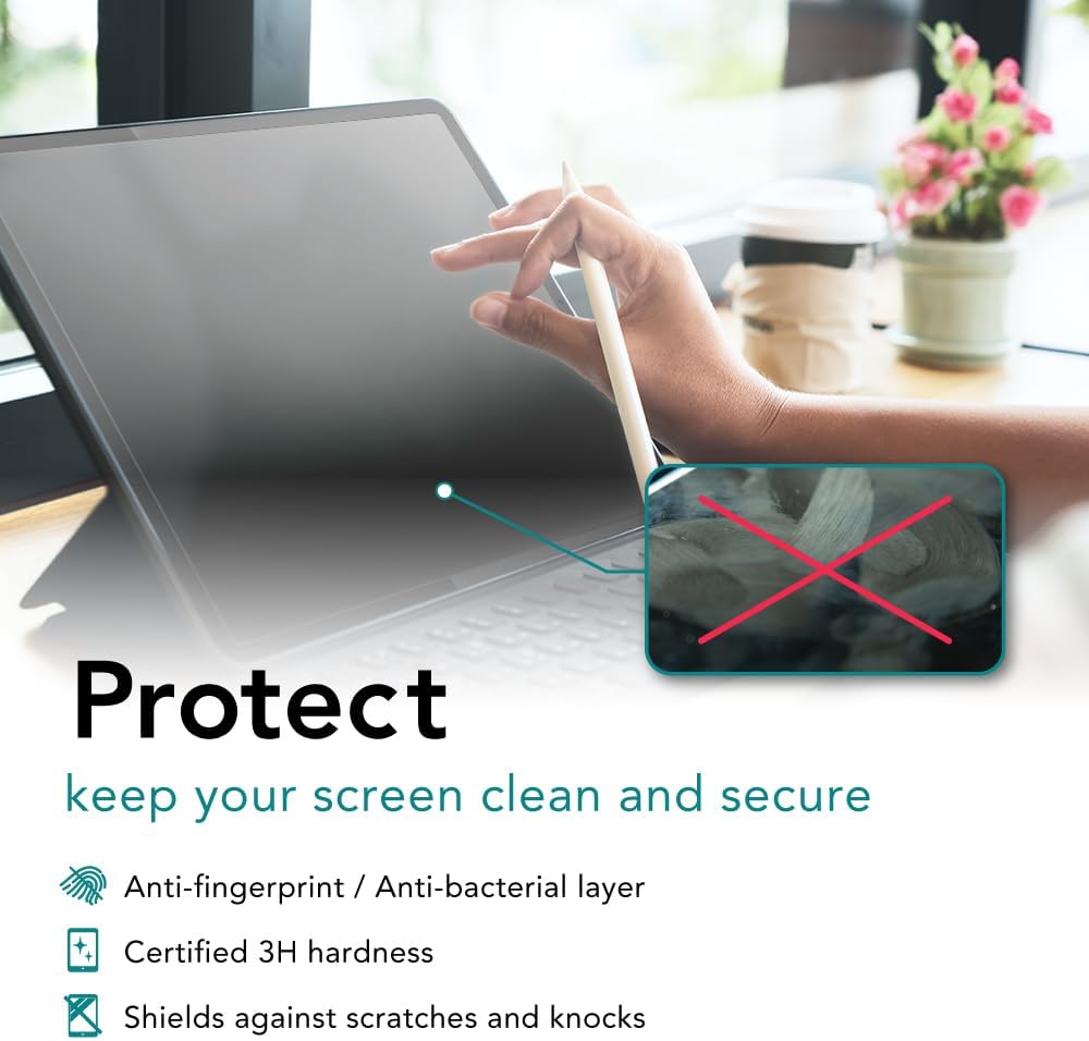 BELLEMOND – Paquete de 2 – Protector de pantalla de papel Smooth Kent fabricado en Japón (versión 2023) para iPad de 10.2 pulgadas de 987 generación