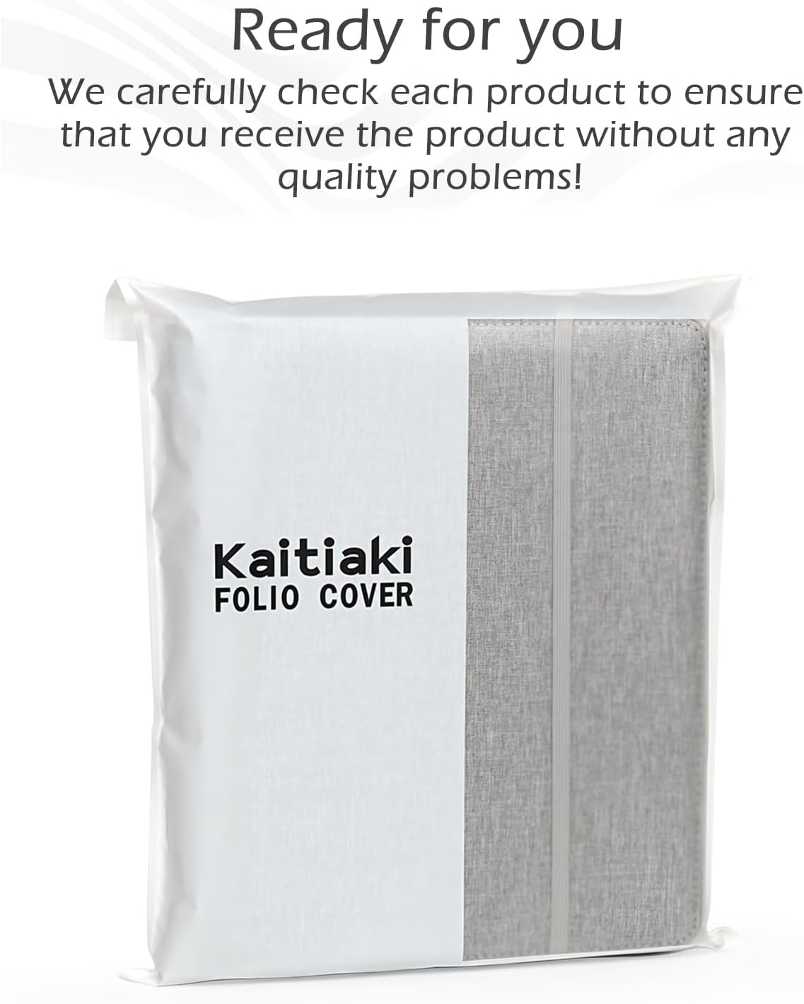 Kaitiaki Funda tipo folio compatible con el cuaderno de espiral Rocketbook construida con una bolsa de almacenamiento extraíble con cremallera de