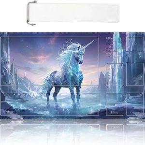 Tapete de juego MTG cosido de alta calidad con zonas y parte trasera de goma antideslizante, tapete de juego TCG para MTG y otros juegos de cartas, Tapete de juego MTG cosido de alta calidad con zonas y parte trasera de goma antideslizante, tapete de juego TCG para MTG y otros juegos de cartas,