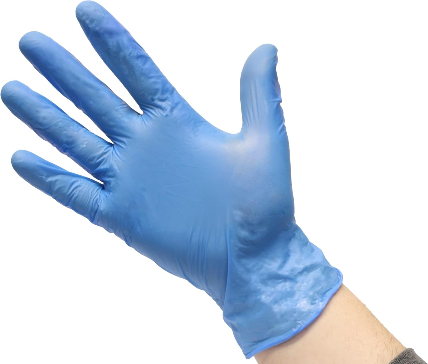 Guantes de vinilo de nitrilo  Azul  Desechables  5 mil  10 cajas  Sin polvo ni látex