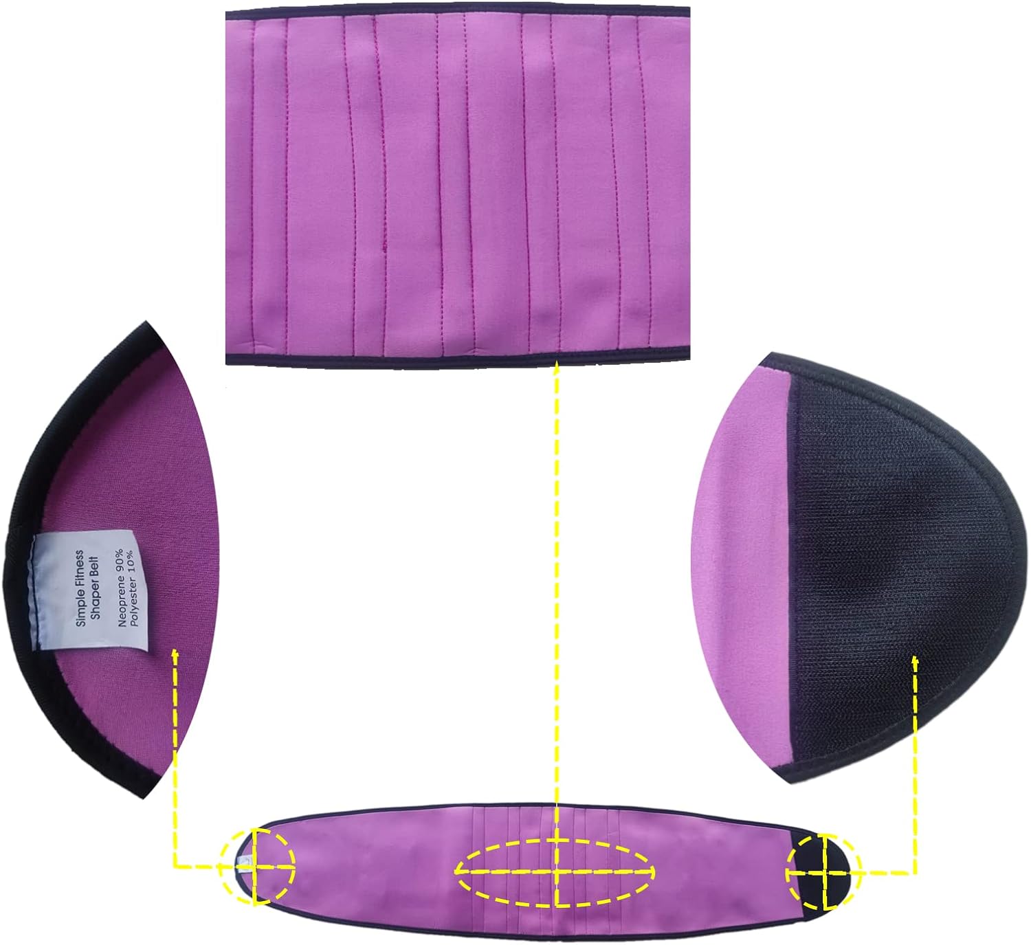 Cinturón de neopreno para entrenamiento de cintura para mujeres y hombres, reductor de cintura, pérdida de peso, cinturones de apoyo para la