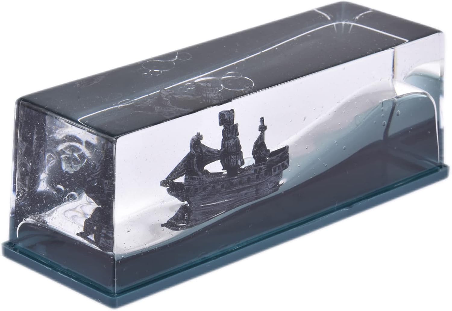 ZUREGO Botella fluida de deriva de barco de crucero, 12 piezas de barco acrílico insundable en caja, juguetes modelo de crucero Titanic, adorno
