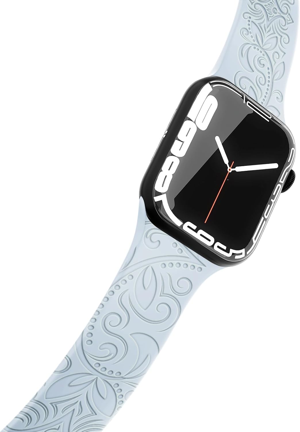 Correa grabada de Halloween compatible con Apple Watch Band de 1.496 in 1.575 in 1.614 in 1.654 in 1.732 in 1.772 in 1.929 in para mujeres y
