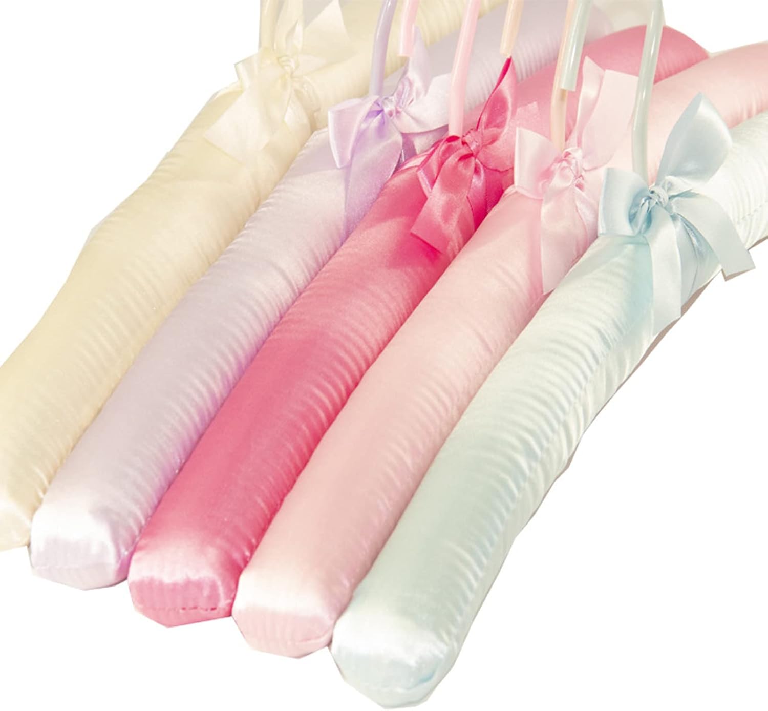 Fazanwey Perchas acolchadas para ropa, perchas de satén, perchas acolchadas para mujer, suéteres (5 unidades)