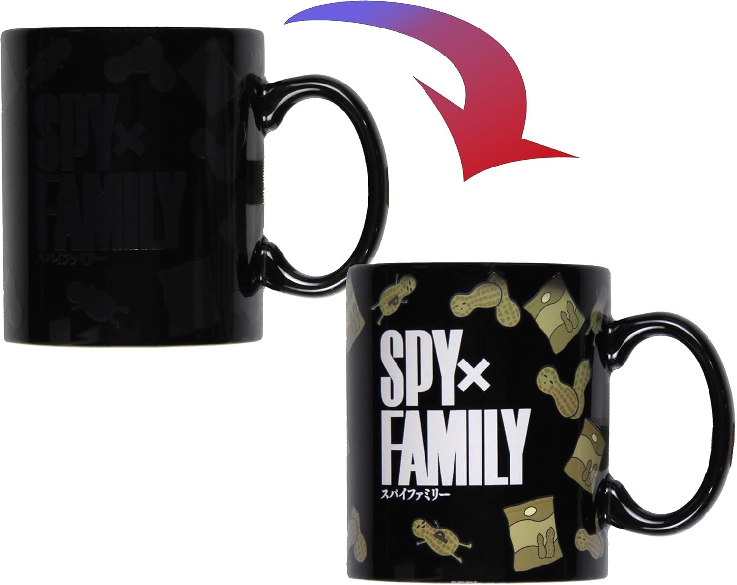 Spy x Family Anime Merch Anya Forger I like Peanuts – Taza de café de cerámica de 16 onzas