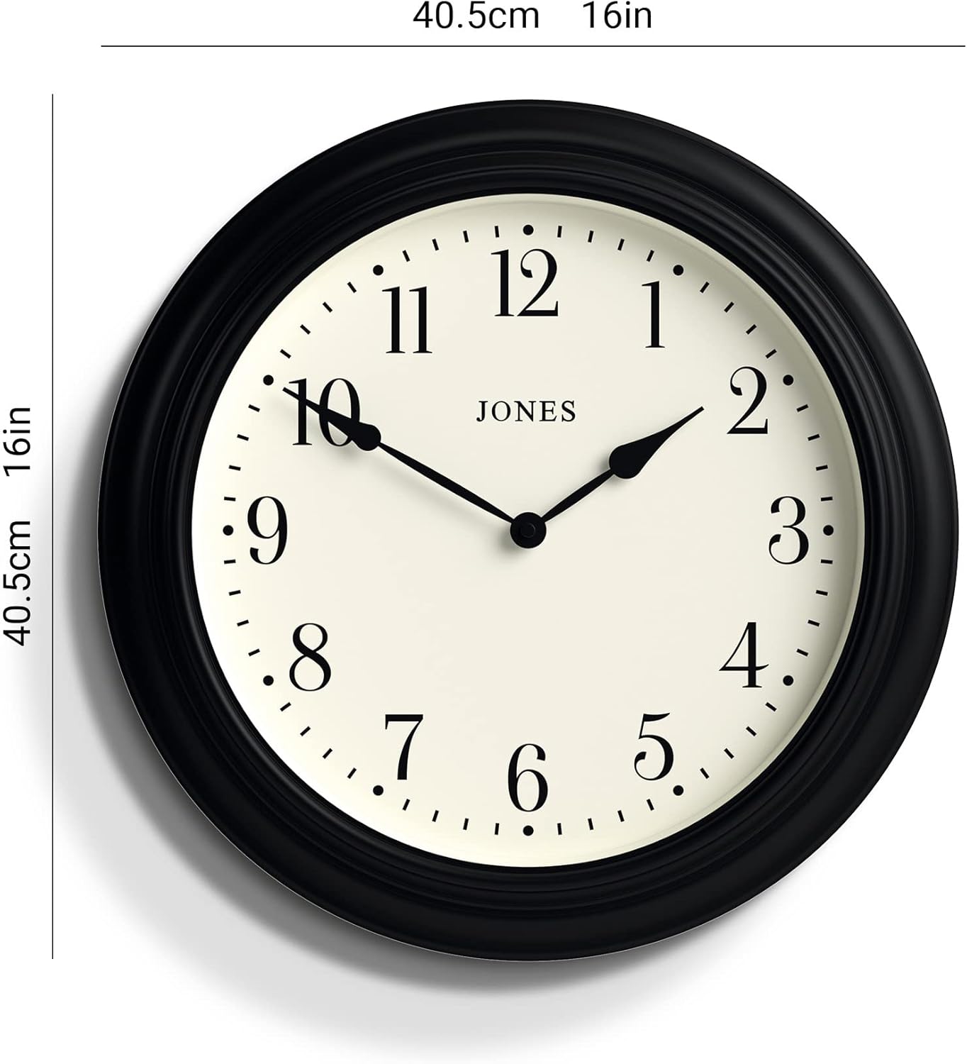 JONES CLOCKS Supper Club – Reloj de pared grande, diseño tradicional, decoración del hogar, reloj de sala de estar, decoración de casa de campo,