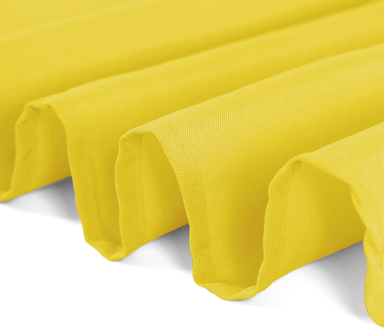 Rectangle Tablecloth 60×120 inch Washable Polyester Fabric Table Cloth for Wedding Party Dining Banquet Decoration60x120, Yellow