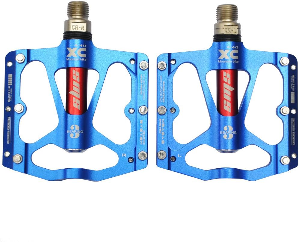 upanbike MTB Bicicleta de carretera bicicleta Ultra-Light 916″ Triple Teniendo Pedales de plataforma de aluminio 1par