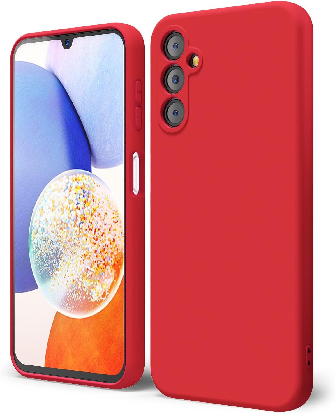 oakxco Funda para teléfono Samsung Galaxy A14 5G de silicona líquida, bonita funda delgada y delgada de goma suave de TPU para mujeres y niñas,