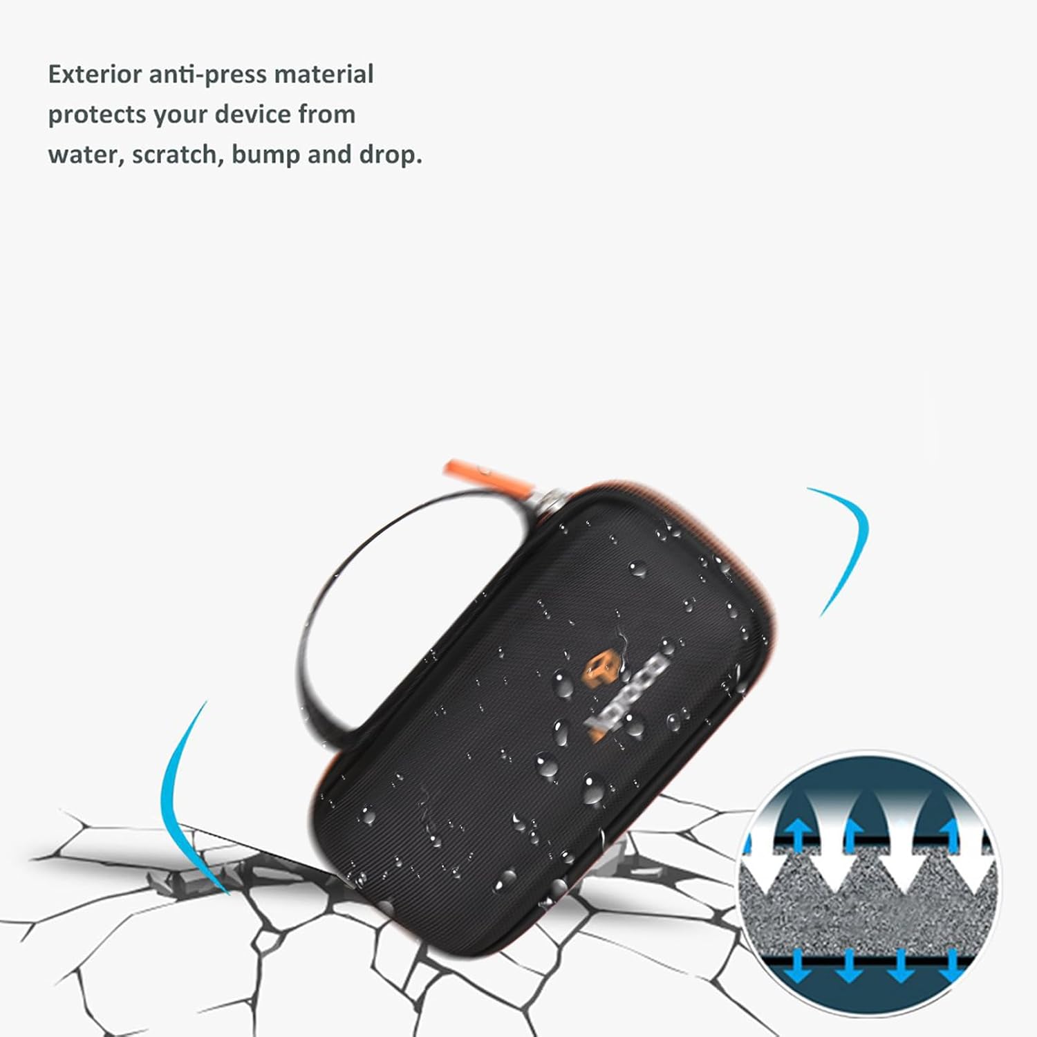 Aproca Estuche rígido de almacenamiento de viaje, para termómetro de carne Bluetooth Govee y accesorios