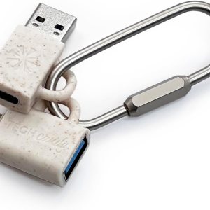 Tech Candy Adapt Dat Juego de 2 adaptadores (USB a USB-C + USB-C a USB), color natural Tech Candy Adapt Dat Juego de 2 adaptadores (USB a USB-C + USB-C a USB), color natural