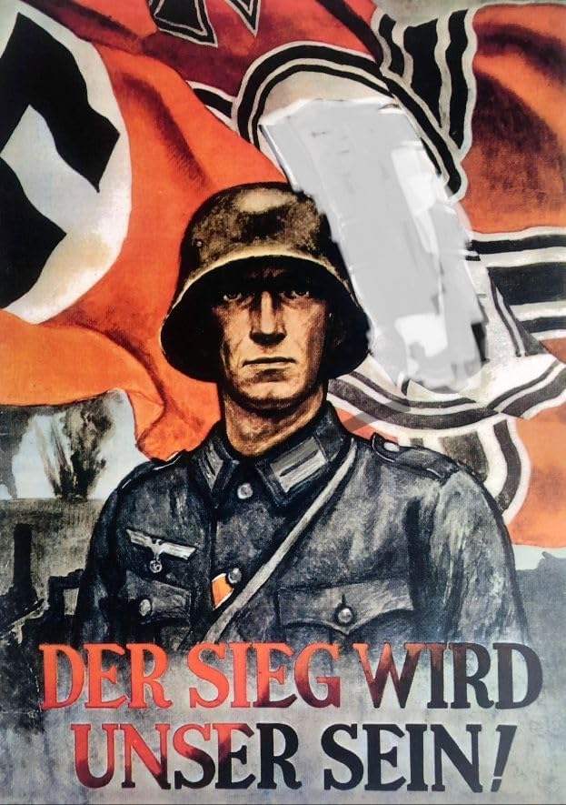 Póster de propaganda alemana de la Segunda Guerra Mundial (11×17