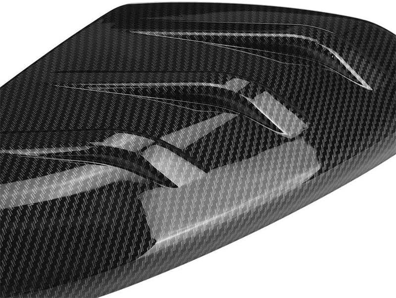 Tapa de espejo estilo Mugen compatible con Honda Civic 10th 2016-2021, cubierta de espejo lateral tipo complemento (patrón de fibra de carbono)