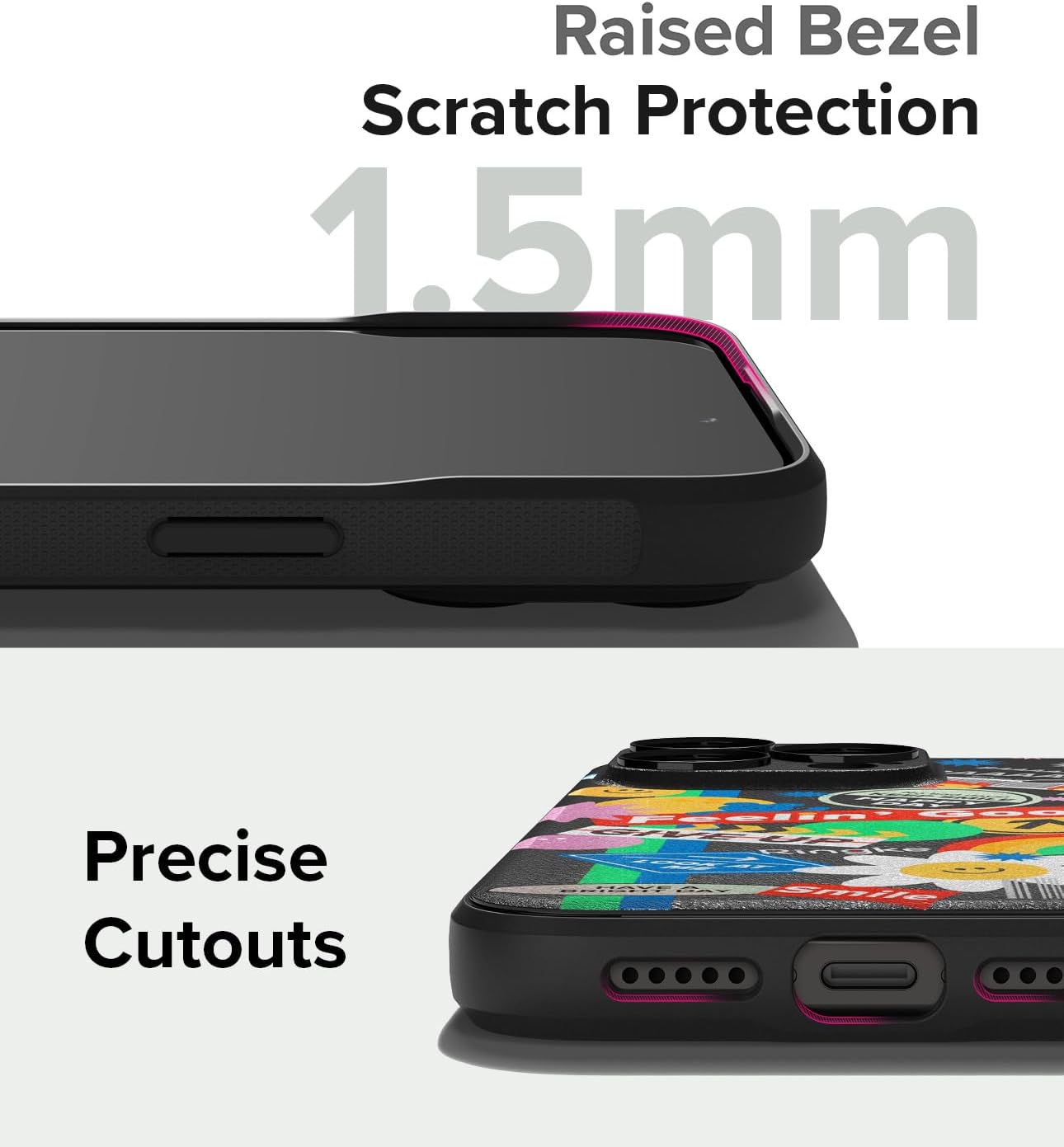Ringke Onyx Se siente bien en la mano Funda compatible con iPhone 15 Pro Max, tecnología antihuellas, antideslizante, agarre mejorado, a prueba de