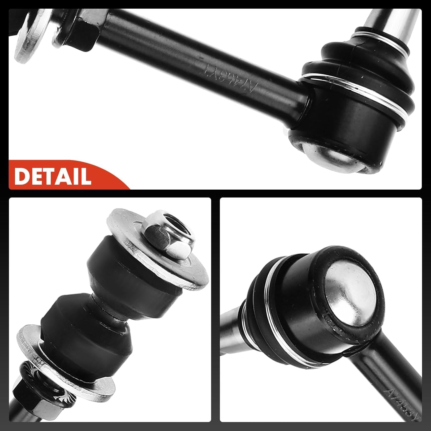 A-Premium 2 eslabones de barra estabilizadora delantera, compatibles con Dodge Ram 1500 2000-2001, Ram 2500 2000-2002, Ram 3500 2000-2002, solo 4WD