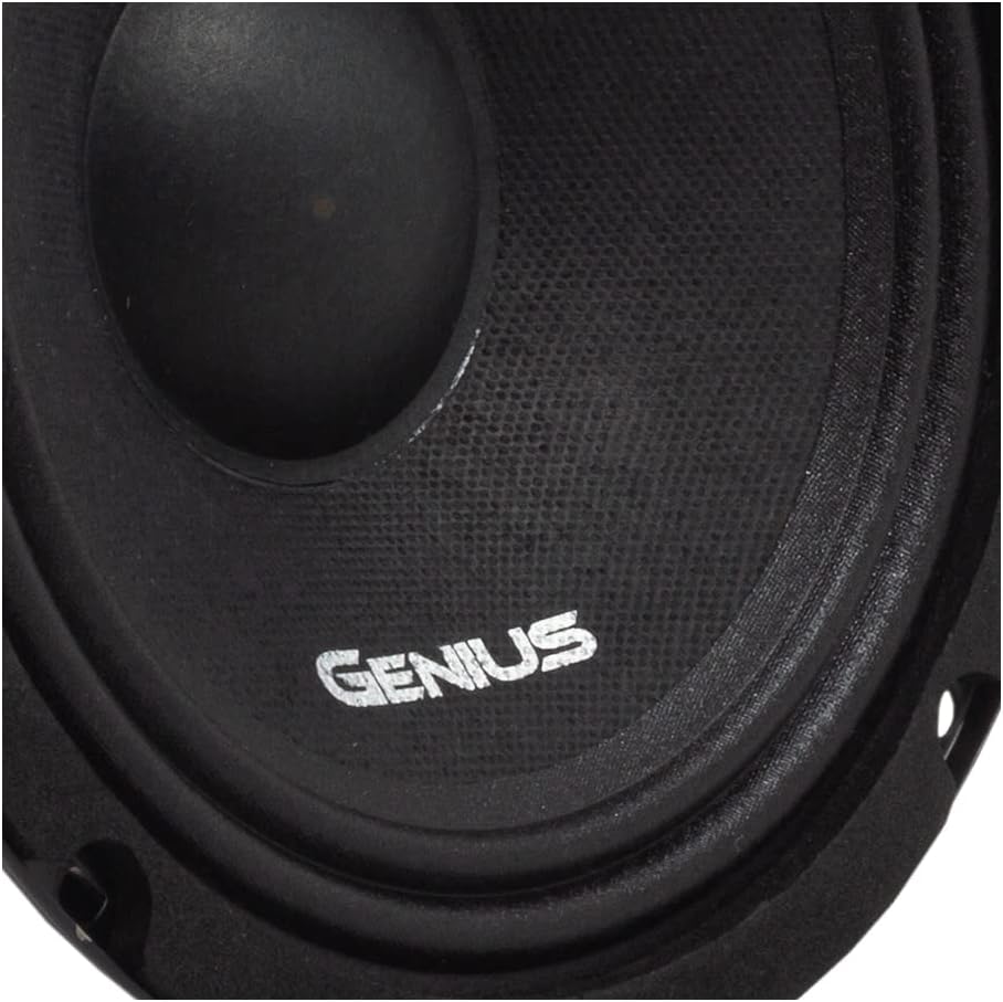 Genius GPRO-M1065 6.5″ 300 vatios-Max Rango Medio Serie Maratón Altavoz de audio para automóvil 4-Ohms