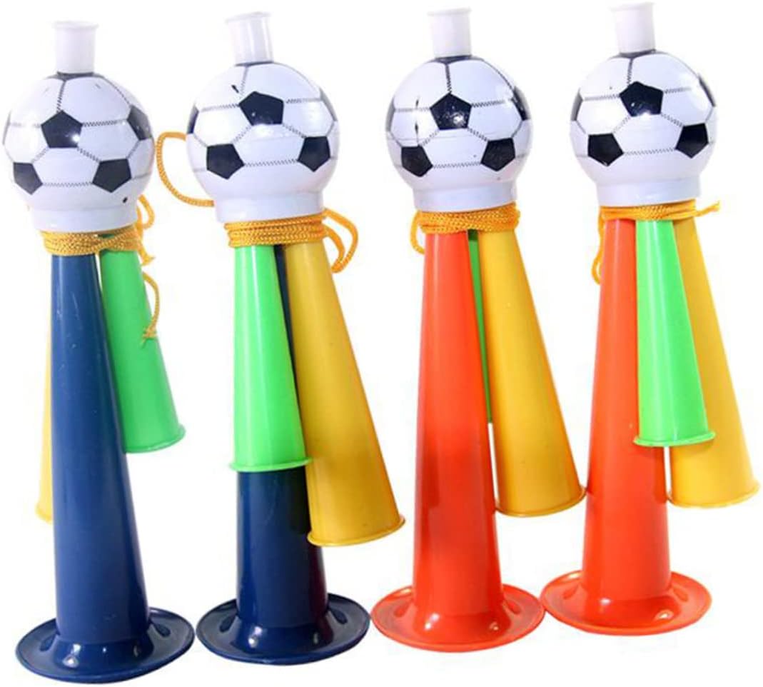 CLISPEED 30 piezas de trompeta de cuerno de fútbol para juego de fútbol, bocinas de barco ruidosas, bocinas de aire para estadio de seguridad,