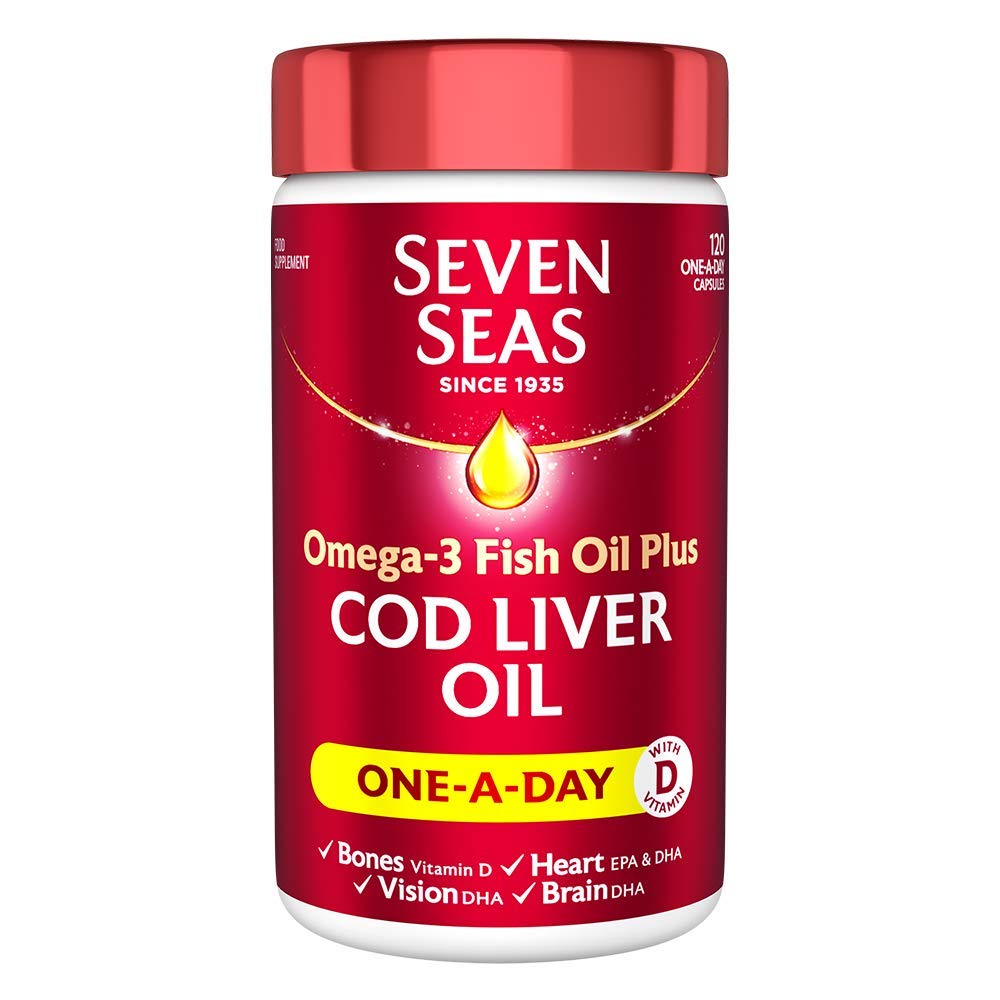 Seven Seas Aceite de Hígado de Bacalao Puro 120 cápsulas