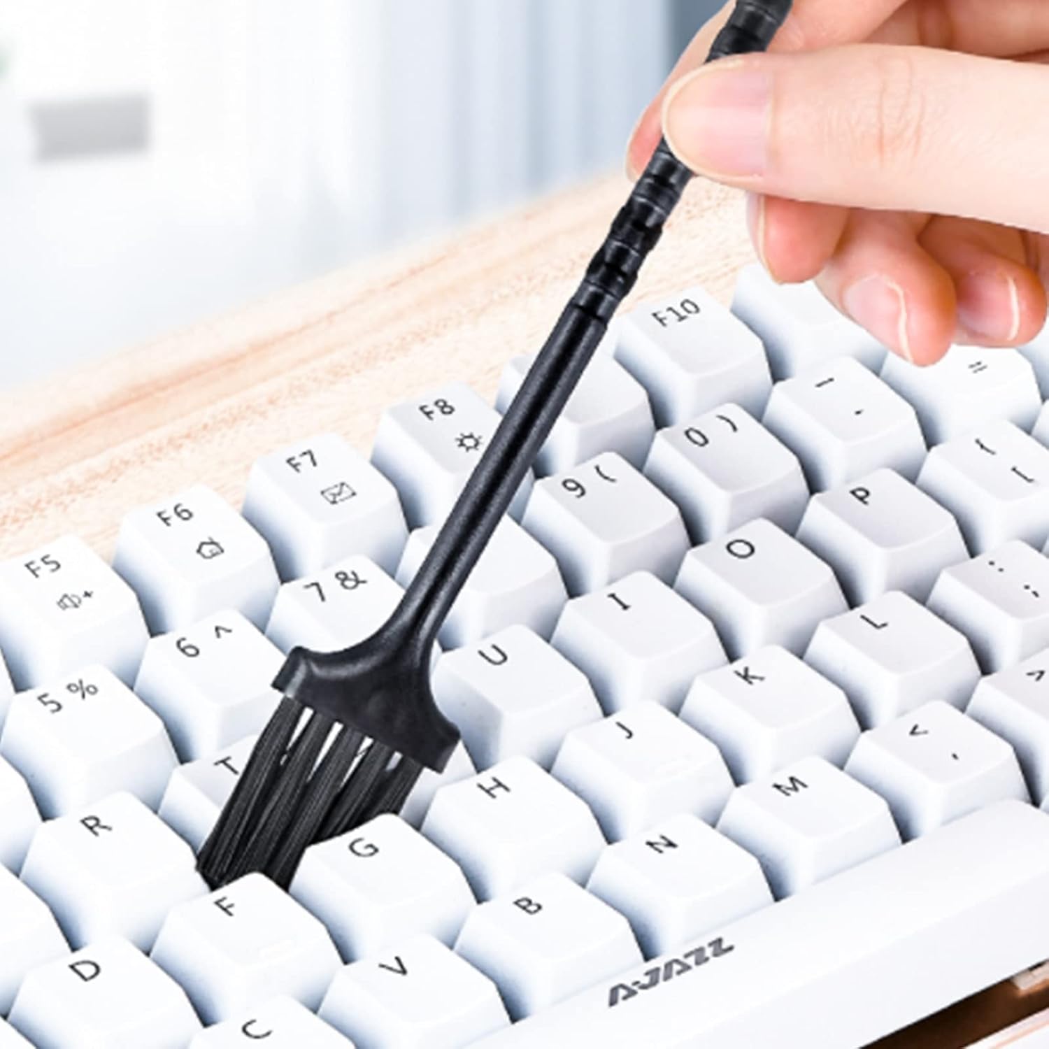Kit de limpieza de computadora, cepillo de limpieza de teclado con bolsa de transporte 20 en 1, cepillo antiestático para computadora, reproductor
