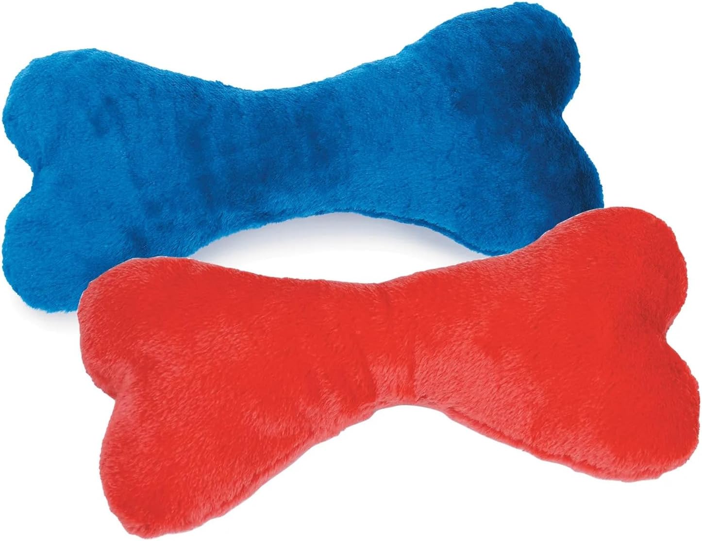 Zanies Big Bone – Juguete de peluche para perros de raza grande, color brillante, tamaño mega de 16.5 pulgadas, los colores varían