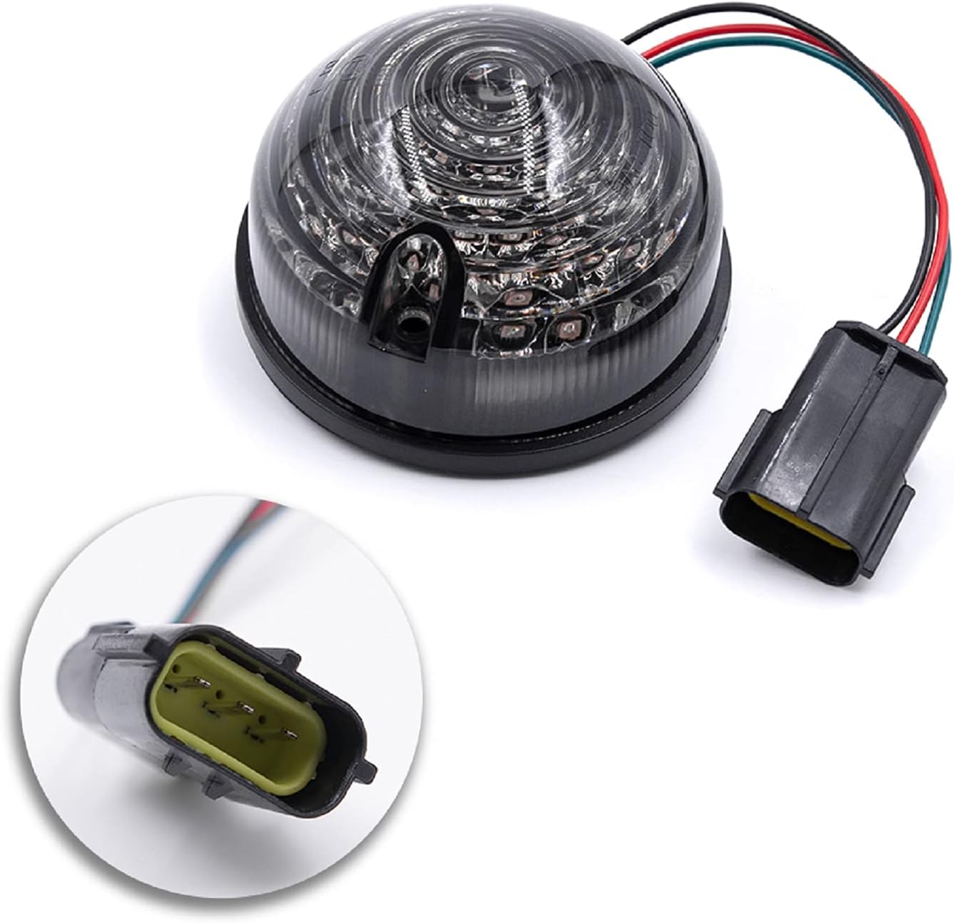 NSLUMO Defender – Luces traseras LED de freno, 2 piezas de lente ahumada de 2.874 in, lámpara trasera trasera roja para Land Rover Defender