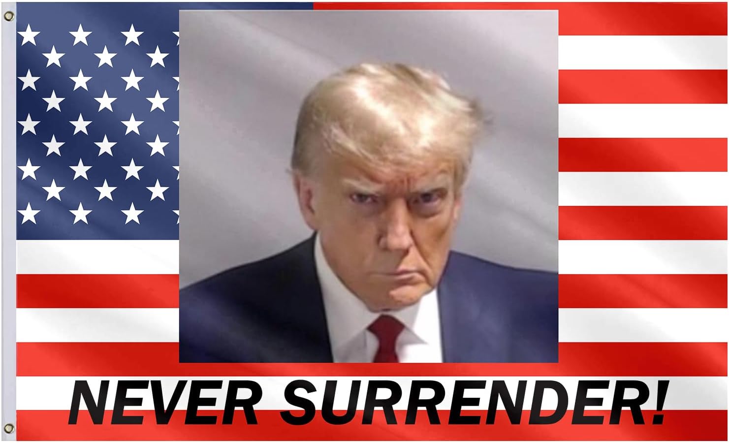 Trump – Bandera de poliéster con ojales de latón de 3 x 5 pies