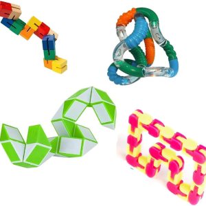 Fidget Sensory Pack de 3 juguetes Twister para aliviar el estrés con enredo, Jr. y madera, rompecabezas para la ansiedad, cambiador de forma, juego Fidget Sensory Pack de 3 juguetes Twister para aliviar el estrés con enredo, Jr. y madera, rompecabezas para la ansiedad, cambiador de forma, juego