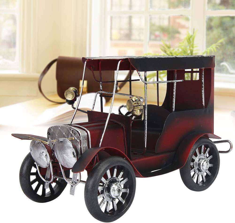 Sheens Modelo de coche antiguo vintage, juguete coleccionable de metal en miniatura, juguete de vehículo coleccionable para el hogar, oficina,