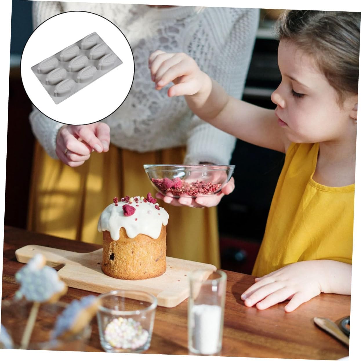 Silicone Cake Pan Candy bread pan corn Soap candy corn candy molds chocolate candies molde de para resina cute non-stick mold food grade Bread