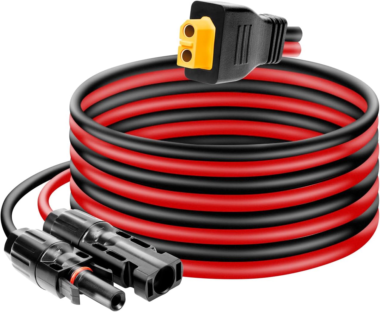 Cable conector de panel solar a XT60 de 5 pies, cable de extensión de carga solar de 10 AWG a XT60 XT60 (hembra de enchufe) para panel solar