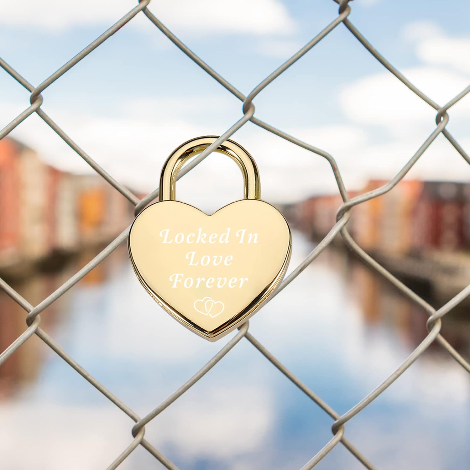 Candado de corazón para el día de San Valentín, regalo para novio, novia, amor, recuerdo para pareja, aniversario, candado de corazón grabado para