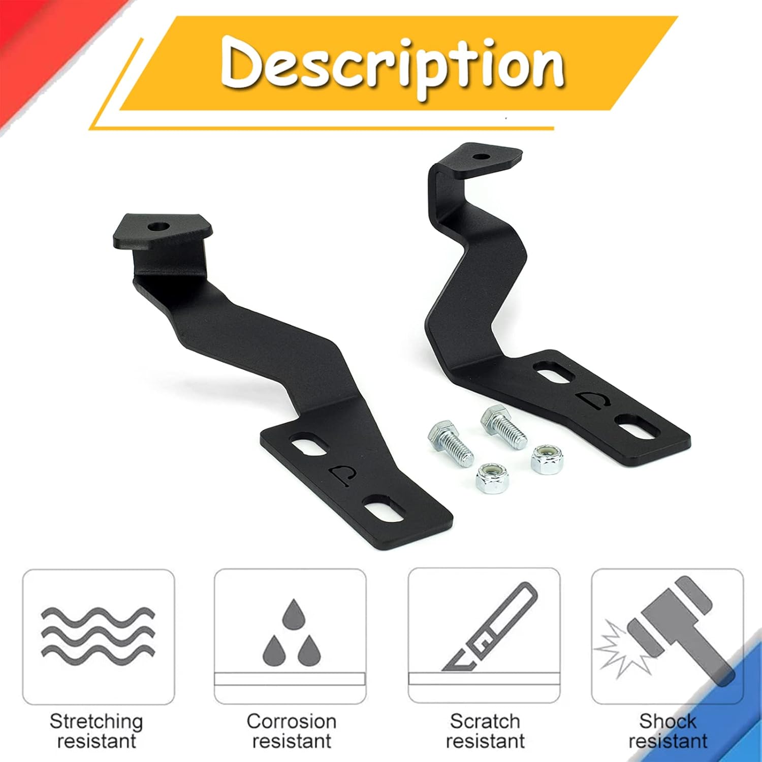 KMFCDAE Soporte de luz de zanja Tundra LED Pods Soporte de montaje en capó compatible con Toyota Tundra 2014+