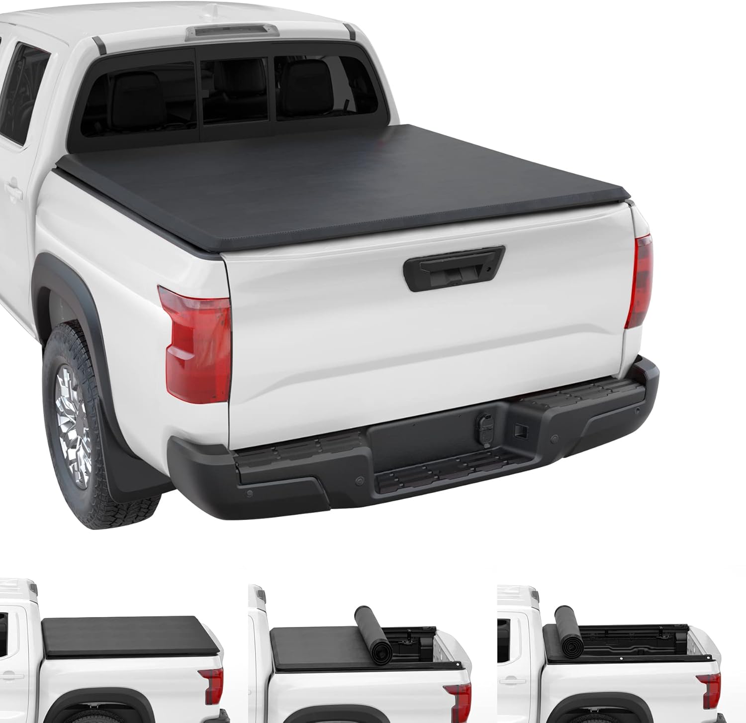 JDMSPEED Funda enrollable suave para caja de camioneta compatible con Nissan Titan 2004-2015 de 5.5 pies, accesorios solo para modelos con sistema