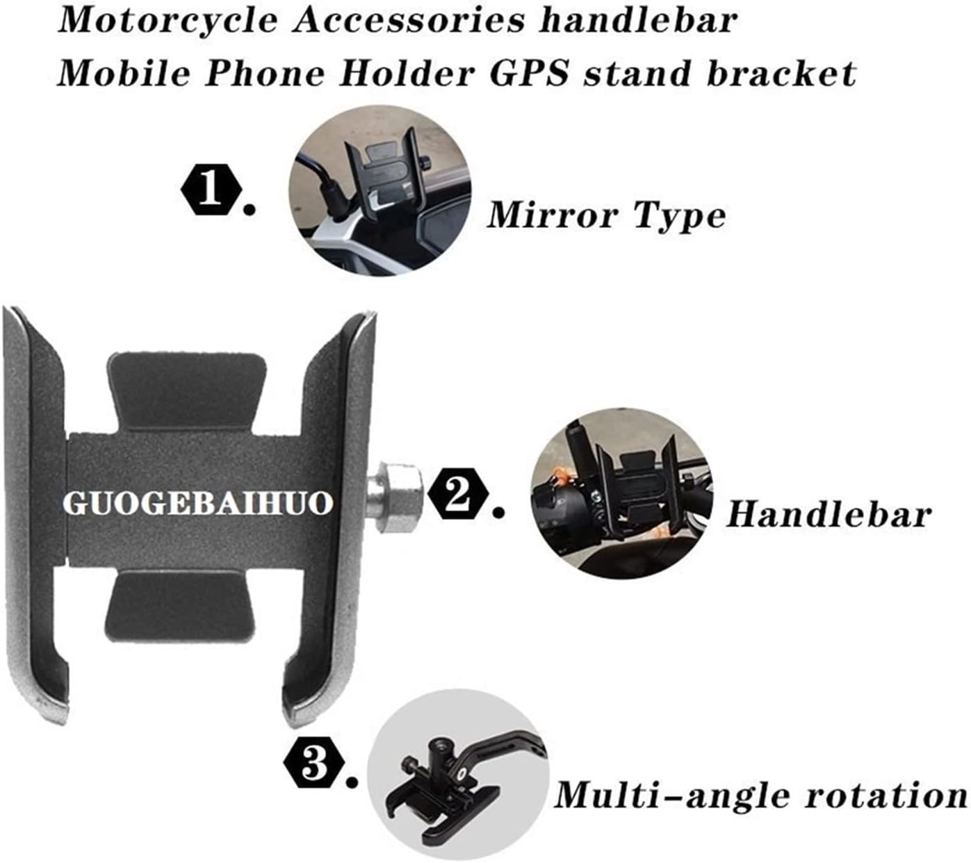 FTNBAE Para Benelli TRK 502 X TRK251 TRK502 TRK502X Accesorios Motocicleta Manillar Teléfono Móvil Soporte GPS Soporte